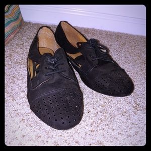 Black Maurices flats